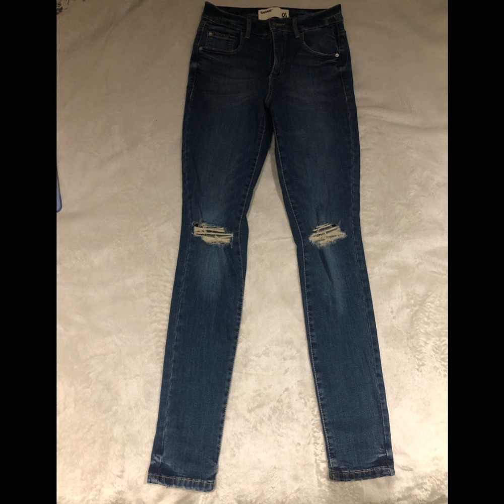 Garage Distressed Skinny Jeans